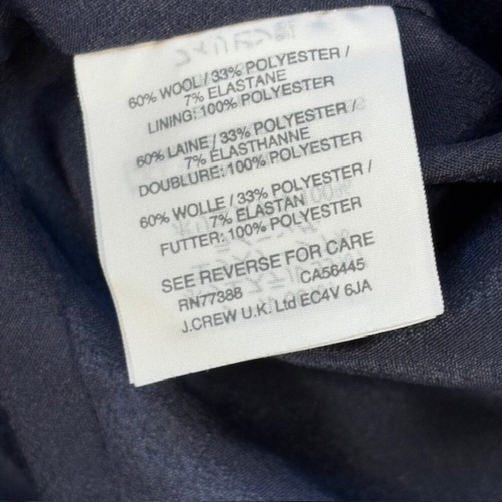 JCrew Womens Navy Double Tiered Ruffle Lined Skirt Size 2P - Picture 8 of 10